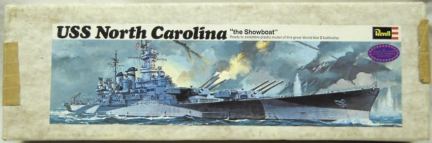 Revell 1/570 USS North Carolina Battleship Model Builders Club of America Issue, H313 plastic model kit